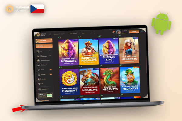 Bezpečné stažení instalátoru National Casino na počítači – štít a ověřený soubor