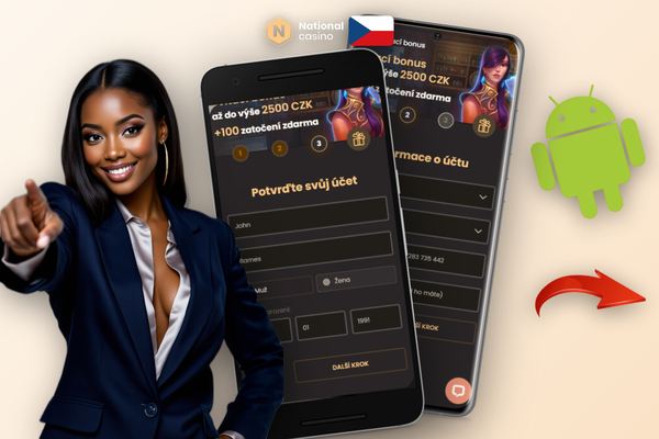 Registrace v National Casino na smartphonu – snadný postup bez instalace aplikace