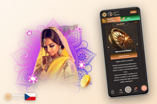 National Casino bonus za registraci s promo kódem CZGIFT300 ve formuláři